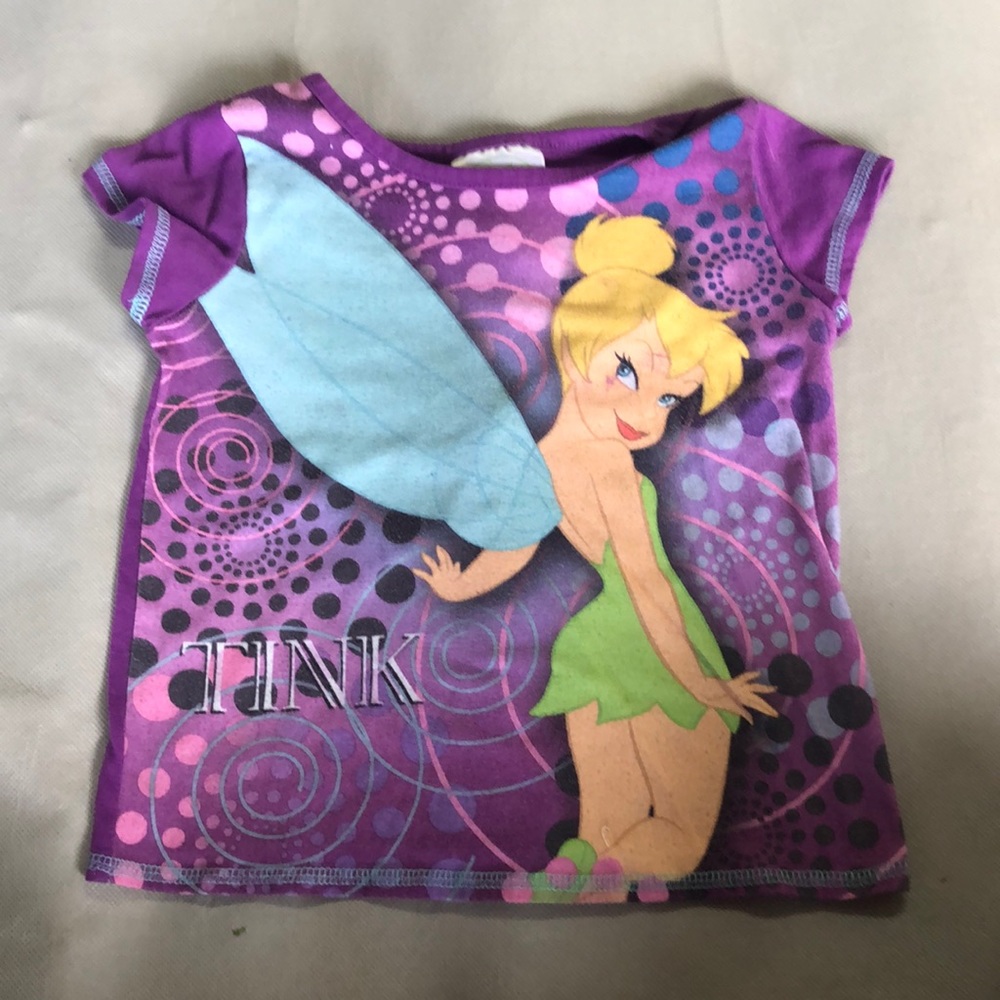 Children’s small tinker bell short sleeve pajamas
